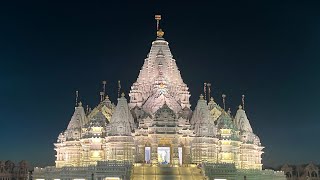 BAPS Shri Swamy Narayan Mandir  New Jersey  Robbinsville  Day light and Night light coverage [upl. by Musette255]