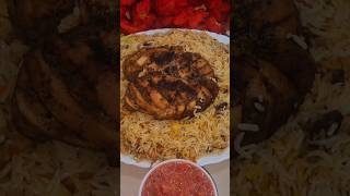 Authentic Chicken Kabsa Recipe  Arabian Recipe Chicken Kabsa With Delicious Chutney Recipe  food [upl. by Ackley]