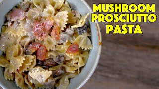 Better Than TakeOut Mushroom Prosciutto Pasta Recipe  Glen amp Friends Cooking  Not Italian Recipe [upl. by Wallache]