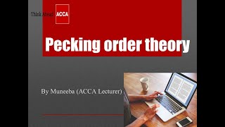 Pecking order theory Sources of finance  ACCA AFM amp FM [upl. by Caryl930]