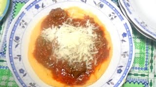 Receta de Polenta con salsa [upl. by Odravde]