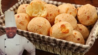 PÃO DE QUEIJO CASEIRO SUPER CROCANTE MACIO E DELICIOSO  O MAIS FAMOSO DE MINAS RÁPIDO E FÁCIL [upl. by Ahtan155]