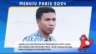 Muhammad Zohri Siap Berjuang di Olimpiade Paris 2024 Cabang Olahraga Atletik Lari 100 Meter Putra [upl. by Ettelrats]