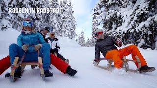 Rodeln in Radstadt  die längste Rodelbahn der Salzburger Sportwelt [upl. by Aiuqcaj]