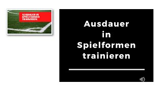 So trainierst du die Fussballausdauer in Spielformen [upl. by Neeneg]