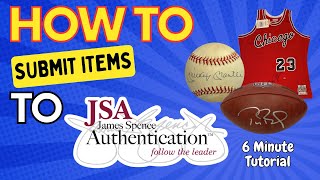 HOW TO Submit ✍️ Autographed Items To JSA [upl. by Osner875]