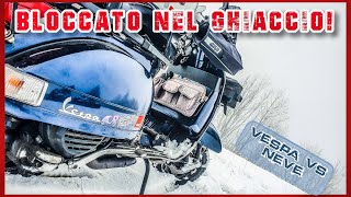 MI BUTTO in NEVE FRESCA con LA VESPA Ce la farò a non SCHIANTARMI [upl. by Noedig967]