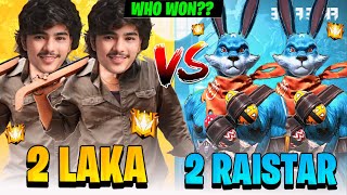 2 LAKA GAMER VS 2 RAISTAR CHALLENGE😱 WHO WON GARENA FREE FIRE [upl. by Thorstein774]