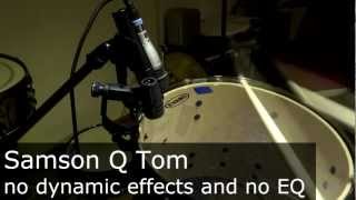 Tom Microphone Comparison Sennheiser e604  Shure SM 57  Samson QTom [upl. by Bick409]