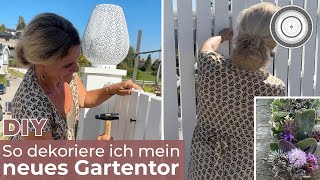 DIY  SO dekoriere ich MEIN GARTENTOR das duftende größte HERBST  KRÄUTER  HERZ [upl. by Strage657]