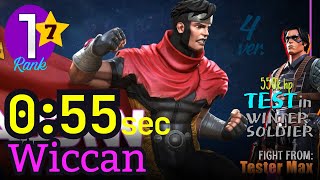 55 sec WICCAN 7 Star Rank1 Synergy Hulkling The Hood noboost ver4 Test in ROL wiccan [upl. by Stanleigh680]