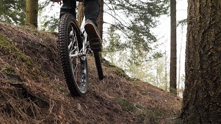 Bike Trials  Riding Natural Terrain At Watchmoor Bike Park [upl. by Afatsuom]