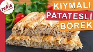 Kıymalı Patatesli Yufka Böreği  Fırında patatesli börek nasıl yapılır [upl. by Sitsuj]