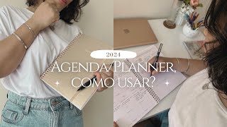 Como usar PlannerAgenda 2024  vantagens uso diversos e mostrei como eu faço [upl. by Emolas]