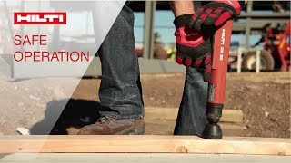 DEMO of proper techniques and tool features for the safe operation of Hilti powderactuated systems [upl. by Erait594]