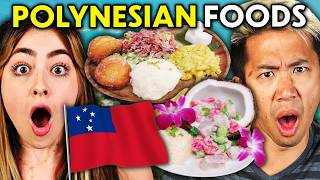 Americans Try Polynesian Food For The First Time  People Vs Food [upl. by Roy]