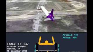 NTSB Animations FedEx Flight 647 [upl. by Flynn]