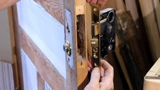 How To Remove a Mortise Cylinder Lock Set From an Entrance Door [upl. by Lledyr390]