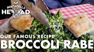 BROCCOLI RABE RECIPE  How to make broccoli rabe [upl. by Kcirrej]