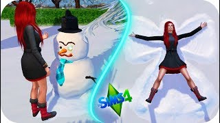 HAZME UN MUÑECO DE NIEVE  Sims 4 y las Cuatro Estaciones Review [upl. by Eslud]