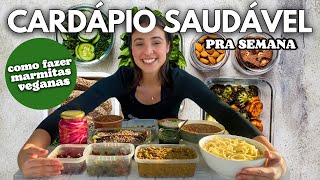 COMO ORGANIZO AS REFEIÇÕES SAUDÁVEIS PRA SEMANA l Vegano barato e fácil [upl. by Candie821]