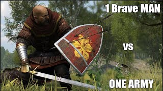 1 Man Army vs 1 Big Army Satisfying Battle  MountampBlade Bannerlord [upl. by Eden]