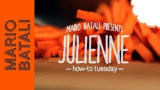 Mario Batalis HowTo Tuesday Julienne [upl. by Aileduab]