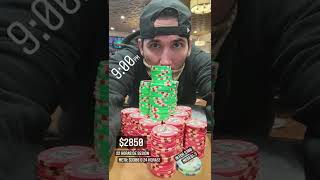 La mejor sesión de poker del año Las Vegas 2021 shorts [upl. by Hannon]