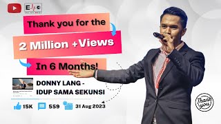 Donny Lang  Idup Sama Sekunsi Official Music Video [upl. by Annayat]