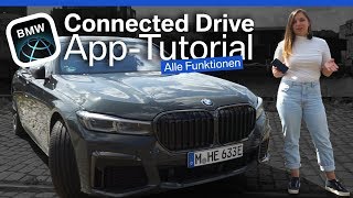 BMW ConnectedDrive App Features  TutorialHowToErklärung [upl. by Eneluj989]