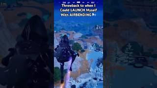 Throwback to when I Could LAUNCH Myself With AIRBENDING 🌬 epicpartner fortniteclips shorts [upl. by Brosine371]