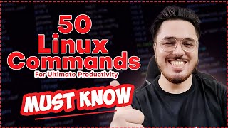 50 Linux Commands Every Developer Must Know 🔥 [upl. by Twelve]