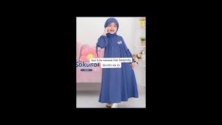 gamis anak crinkel free pasminagamismurah gamisanakmuslimah gamisanakperempuan [upl. by Candace]