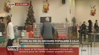 Foire au vin du Secours Populaire à Lille [upl. by Haerb]