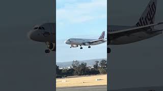 A Virgin Australia A320 landing from Kalgoorlie [upl. by Ecinert325]