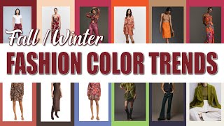 Fashion Color Trends Fall 2023 amp Winter 2024  Pantone Colors Of The Season amp Color Of The Year 2023 [upl. by Siusan]