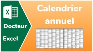 Calendrier perpétuel Excel le fichier  Docteur Excel  Calendrier 2024 [upl. by Nomae]