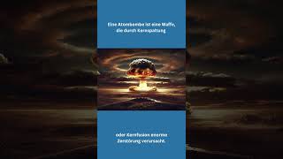 Atombombe einfach erklärt explain it simple  Erklärvideo [upl. by Alaehcim477]