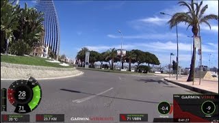 30 Minute Cycling Training Catalonia Spain Full HD [upl. by Nibbs]