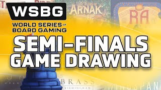 SemiFinals Drawing  World Series of Board Gaming 2024 [upl. by Shurlocke]