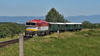 Vlaky Slovensko  Letný Expres 34 tunelov [upl. by Thatcher127]