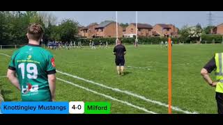 Knottingley Mustangs 1432 Milford ARLFC U14s Division 2 [upl. by Rozele411]