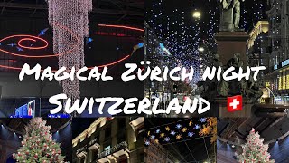 magical Zürich Christmas night  4k switzerland a fairytale [upl. by Niccolo629]