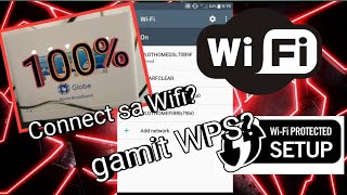 Paano maka connect sa WI FI gamit ang WPS Connect  100 Real  No Root [upl. by Etteuqal554]