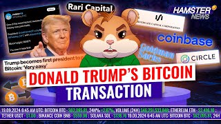 Bitget invests 30m in TON blockchain Trump buys burgers Ethena Labs hacked ⚡️ Hamster News [upl. by Maggs663]