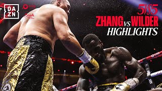 BRUTAL KO  Zhilei Zhang vs Deontay Wilder Highlights Queensberry vs Matchroom  Riyadh Season [upl. by Lebasiairam]