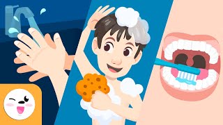 Hygiene Habits for Kids  Compilation  Handwashing Personal Hygiene and Tooth Brushing [upl. by Assilac]