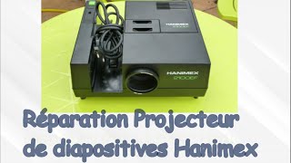 Réparation mécanisme projecteur diapositives Hanimex [upl. by Anelas]