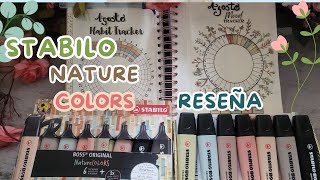 Reseña de STABILO NATURE COLORS Valen la pena  swatches papeleria regresoaclases productividad [upl. by Roxy]