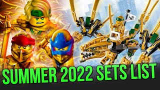 LEGO Ninjago Summer 2022 Sets List [upl. by Ynehteb]